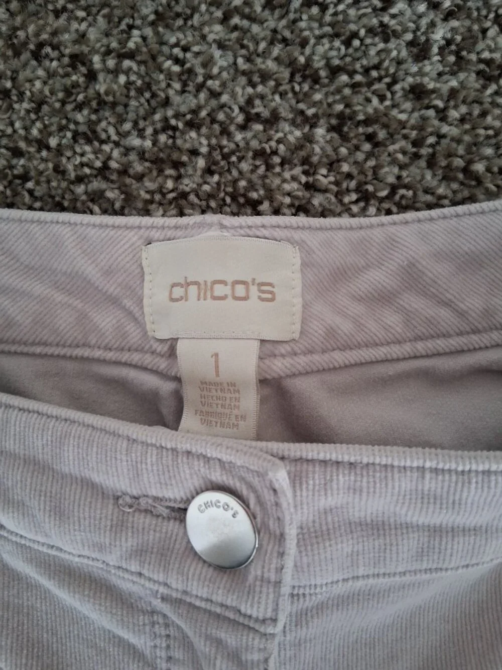 Chico's Pink Corduroys - Picture 2 of 3